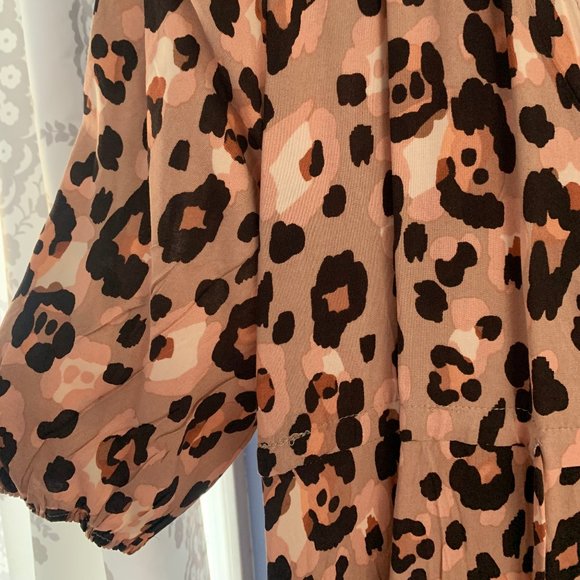 Label of Love Leopard Print Dress, size Medium, New with tags - Picture 8 of 13